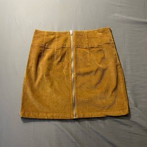 Target Wild Fable Women’s Brown Front Zip Mini Skirt Size 14